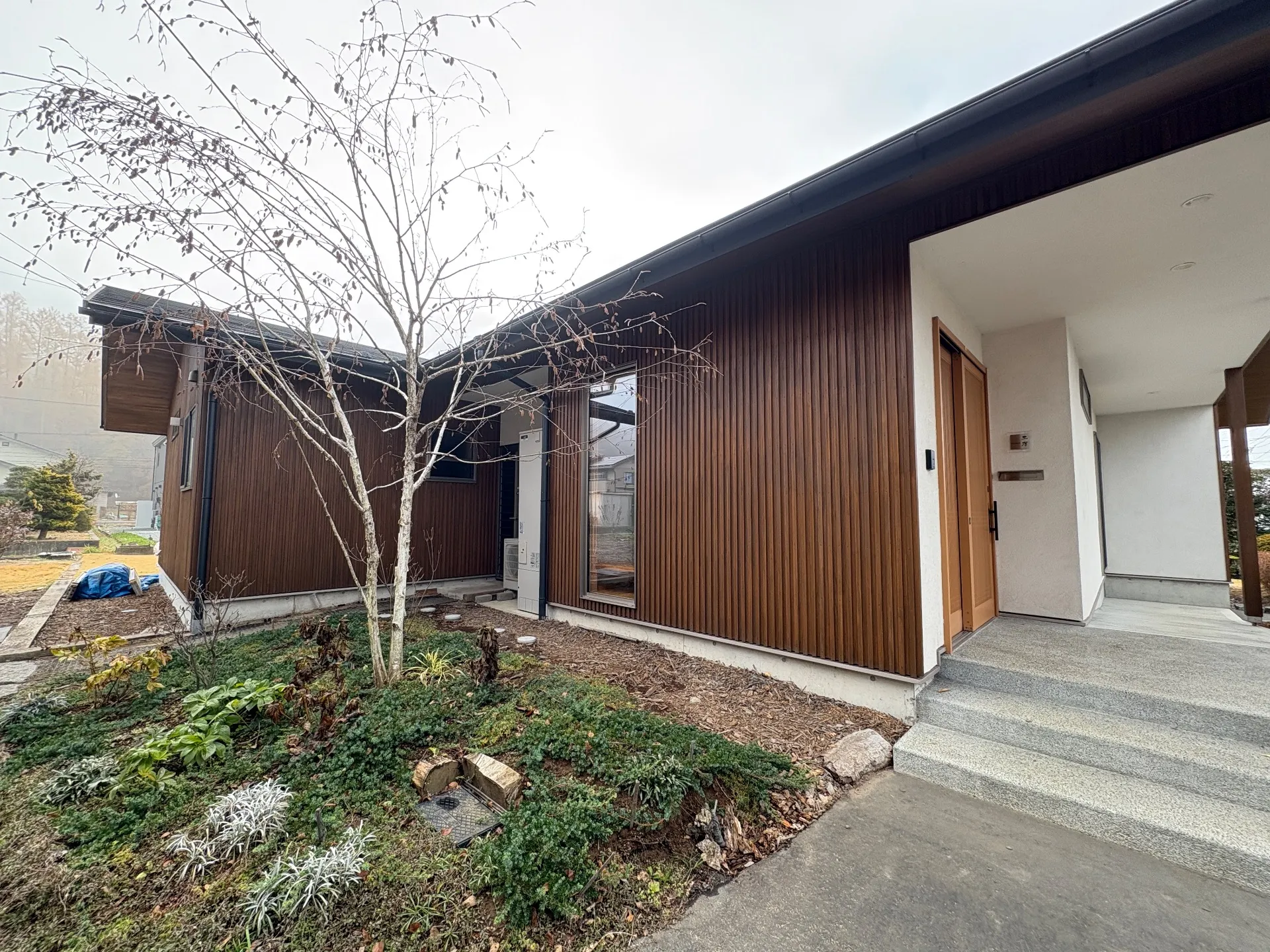 伊那市 外壁塗装工事 木壁塗装