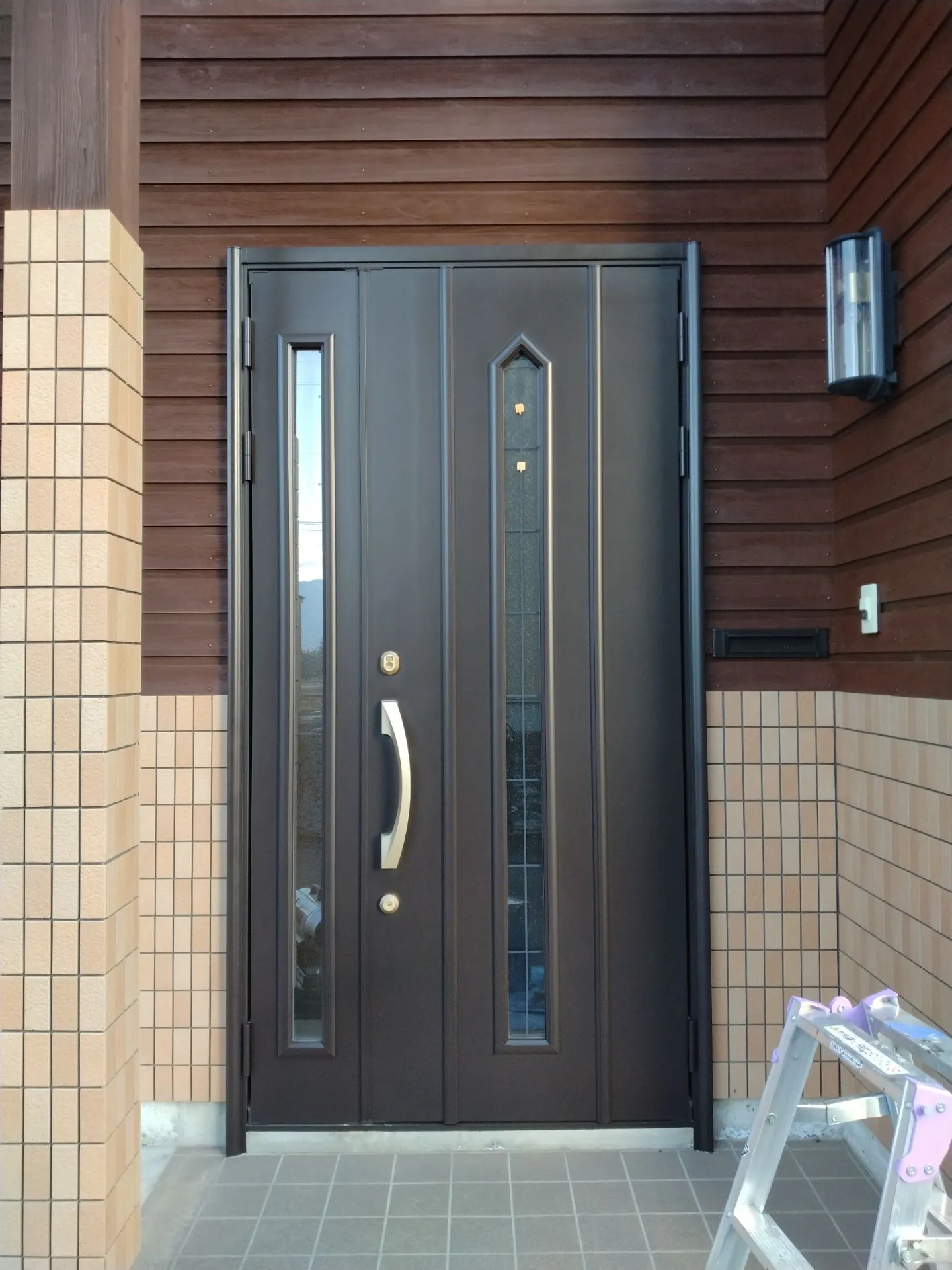 伊那市 玄関ドア塗り替え工事