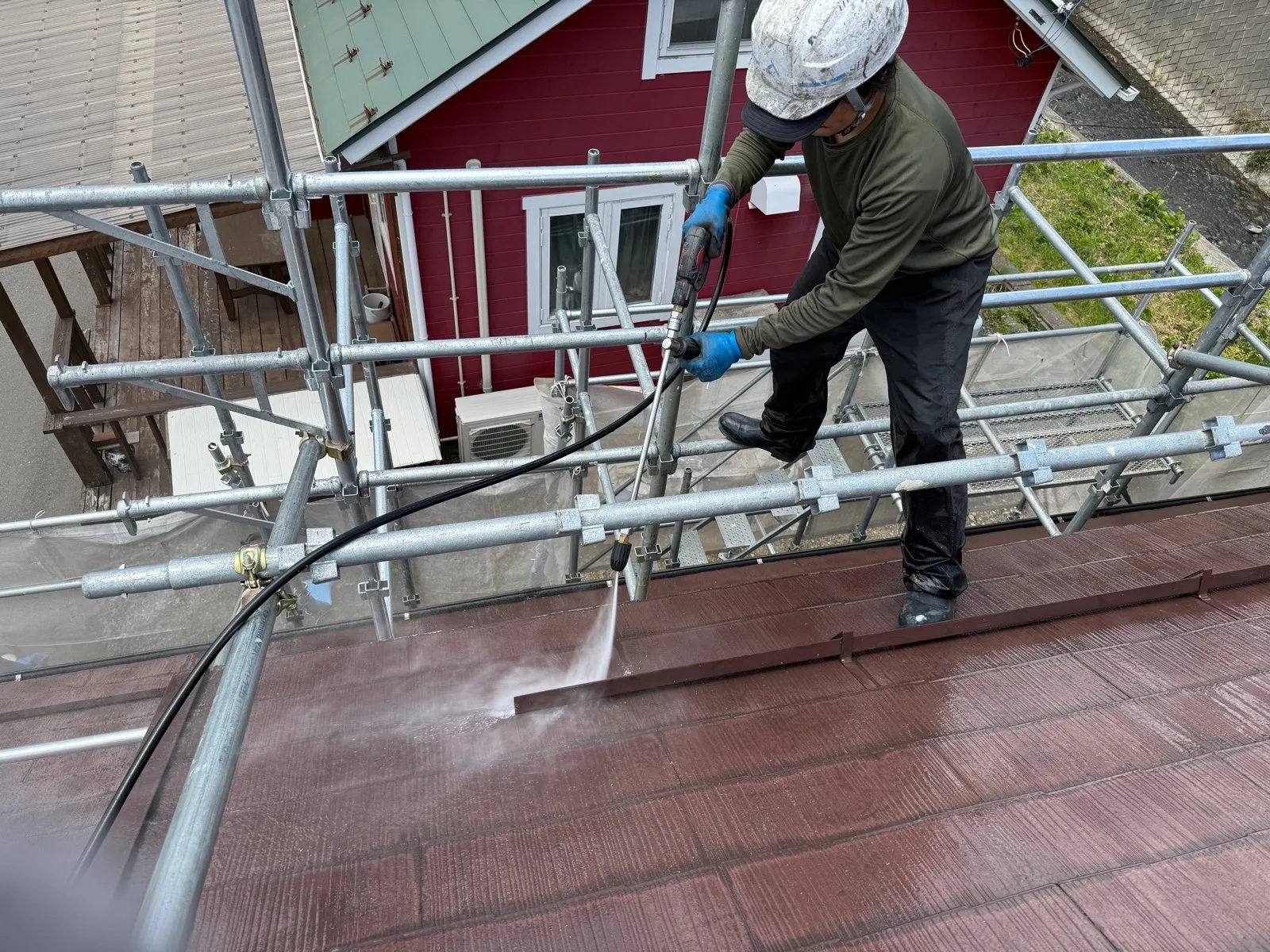 南箕輪村屋根塗装工事