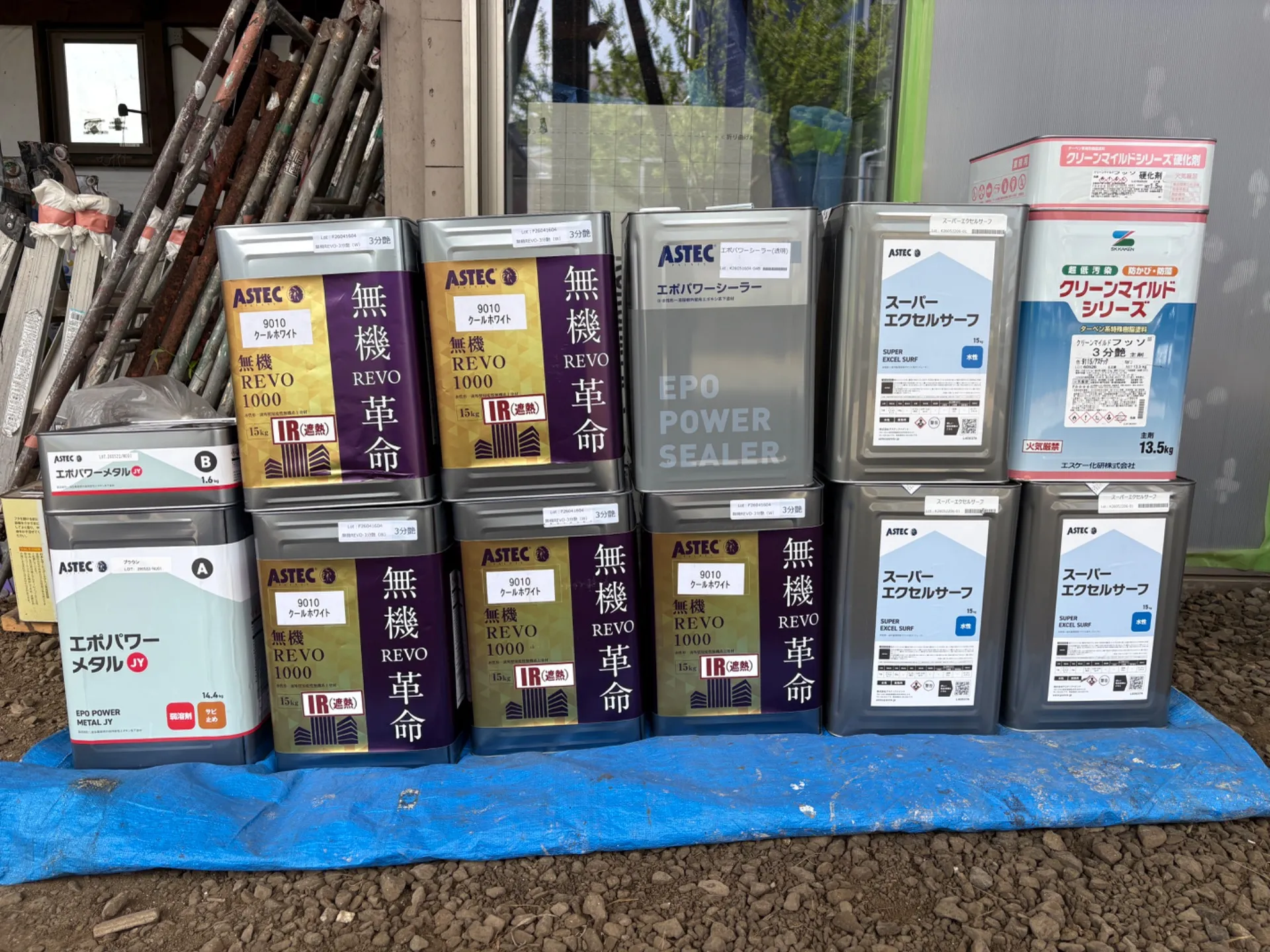 伊那市・南箕輪村塗装工事、材料確保!